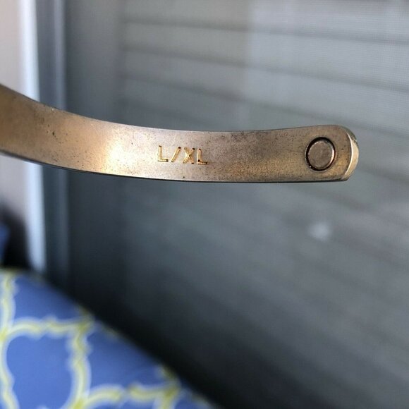 24k Electroplate GOLD Tone Cuff Bracelet Stack Set - Picture 7 of 9